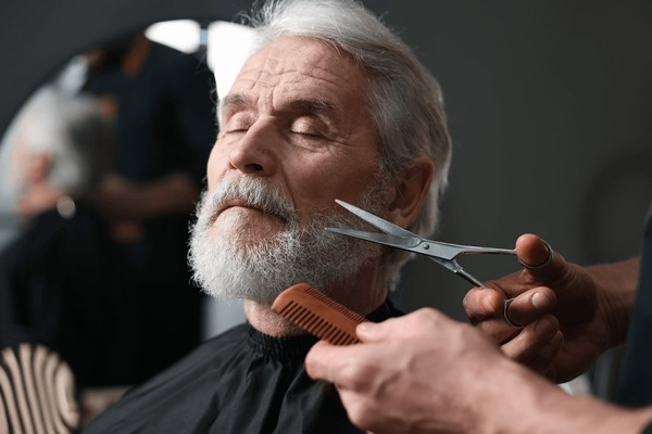 Corte jubilado + barba